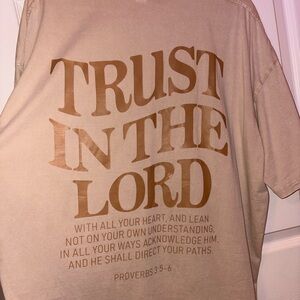 Men's Beige Trust Graphic Tee